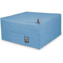Pouf Lit 1 place Similicuir Indoor Bleu Ciel Happers Unique Bleu Ciel - Bleu Ciel