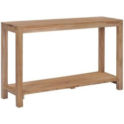 Table console 120 x 35 x 75 cm Bois de teck massif vidaXL - Brun