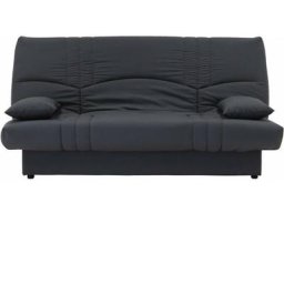 DREAM Banquette clic clac 3 places - Tissu gris anthracite - Slyle contemporain - L 190 x P 92 cm
