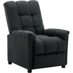 Fauteuil inclinable électrique Gris foncé Tissu Vidaxl Gris foncé