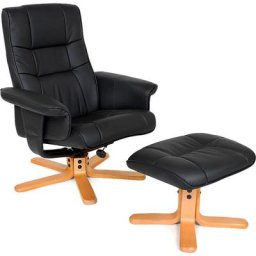 Fauteuil relax avec pied en croix - fauteuil avec repose-pied, fauteuil barcante, fauteuil a