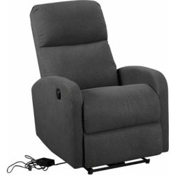 Fauteuil électrique inclinable relax gris anthracite - Gris