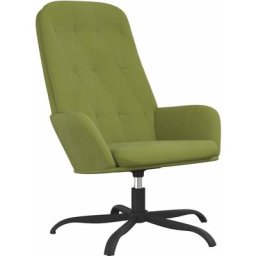 Chaise de relaxation Vert clair Velours Vidaxl Light green