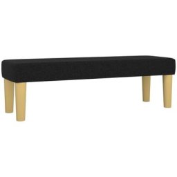 Banc Noir 100x30x30 cm Tissu vidaXL - Black