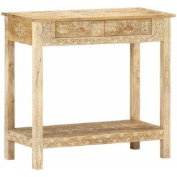 Table console Table d'entrée | Bout de Canapé 80x35x74 cm Bois de manguier massif 28173 - Brun