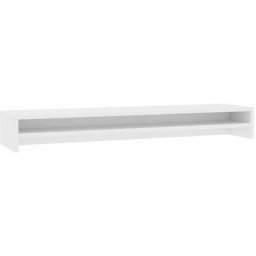 Support de moniteur Blanc 100 x 24 x 13 cm Bois d'ingénierie Vidaxl Blanc