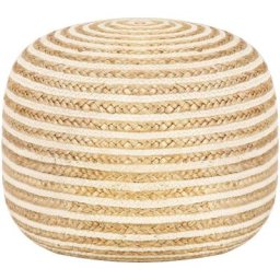 Pouf fait à la main 45x30 cm Jute Vidaxl Brown