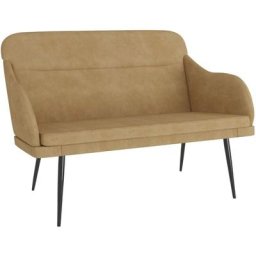 Banc Marron 110x76x80 cm Velours Vidaxl Marron