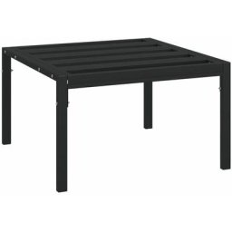Vidaxl - Table basse de jardin noir 60x60x35 cm acier Black