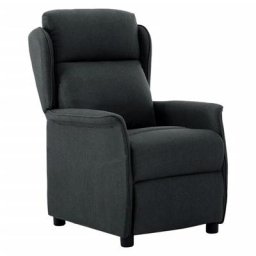 Fauteuil inclinable électrique Gris foncé Tissu vidaXL - Gris foncé