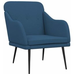 Fauteuil Bleu 63x76x80 cm Tissu Vidaxl Bleu