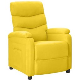 Fauteuil inclinable Jaune moutarde Tissu Vidaxl jaune moutarde