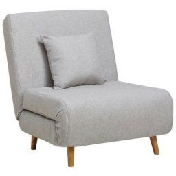 Fauteuil convertible lit 1 place - Adron - Couleur - Gris clair Drawer
