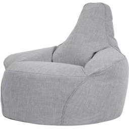 Pouf Inclinable Oslo, Pouf de Salon Géant - Grand - Textile Tissé, Gris Clair - Gris - Icon
