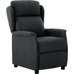 Fauteuil inclinable Gris foncé Tissu Vidaxl Gris foncé