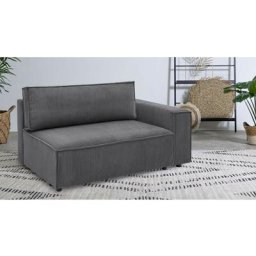 Canapé modulable Bobochic Chauffeuse 2 places avec accoudoir pour canapé modulable nihad tissu