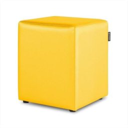 Pouf Cube Similicuir Jaune pack 2 unités Jaune - Jaune