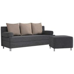 Ensemble de canapés Miami 102, Alova 36 + Alova 07, Fonction de couchage, Boîte de literie,