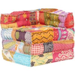 Vidaxl - Pouf modulaire Patchwork Tissu Patchwork