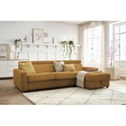 Canapé d'angle convertible Bobochic Canapé d'angle réversible convertible coffre monaco velours