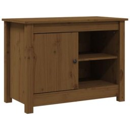 Meuble tv Marron miel 70x36,5x52 cm Bois de pin massif Vidaxl marron miel