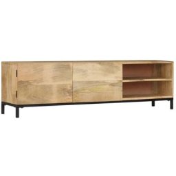 Meuble tv 145 x 30 x 41 cm Bois massif de manguier Vidaxl Brun