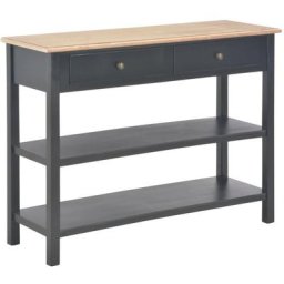 Buffet Noir 110x35x80 cm mdf Vidaxl Noir