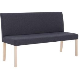 Banc 139,5 cm Gris foncé Polyester Vidaxl Dark grey