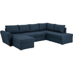 Stefan Canapé-lit, chaise longue côté gauche, bleu. - Bleu