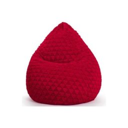 Pouf Fluffy Hearts l Rouge - Rouge