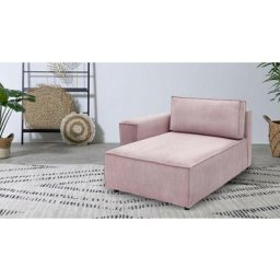 Canapé modulable Bobochic Méridienne avec accoudoir pour canapé modulable nihad tissu velours