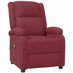 Vidaxl - Fauteuil de massage inclinable Rouge bordeaux Similicuir Rouge bordeaux
