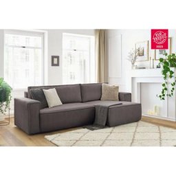Canapé d'angle convertible Bobochic Canapé d'angle réversible convertible coffre nihad velours