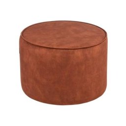 Label51 - Pouf Tibo 55x55x40 cm Rouille Velours Dark brown
