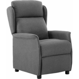 Fauteuil inclinable électrique Gris clair Tissu Vidaxl Gris clair
