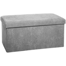 Pouf Pliant Gris Atmosphera créateur d'intérieur - Gris