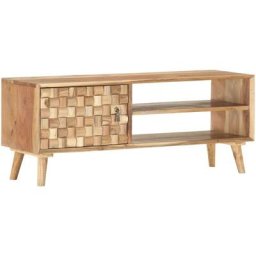 Vidaxl - Meuble tv 100x35x40 cm Bois d'acacia massif Brun