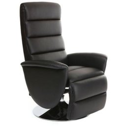 Fauteuil relax manuel noir nelson - Noir