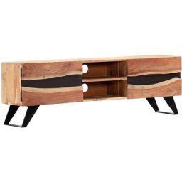 Vidaxl - Meuble tv 140 x 30 x 45 cm Bois d'acacia massif Brun