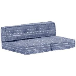 Pouf Indigo Tissu vidaXL - indigo