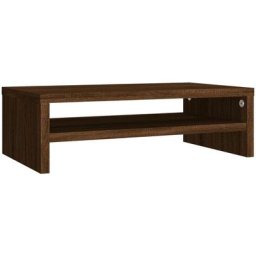 Support de moniteur Chêne marron 42x24x13 cm Bois d'ingénierie Vidaxl Chêne marron