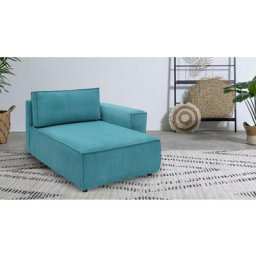 Canapé modulable Bobochic Méridienne avec accoudoir pour canapé modulable nihad tissu velours