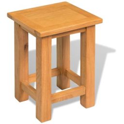 Vidaxl - Table d'appoint 27 x 24 x 37 cm Bois de chêne massif n/a