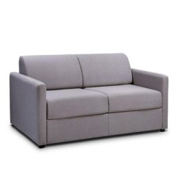 Canapé CanapExpress grandiose matelas mémory 22 cm tissu tweed gris clair - gris