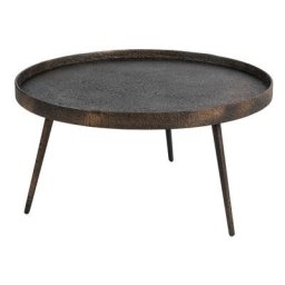 Table basse ronde en métal ø74cm - Jonamai - Couleur - Bronze - Drawer