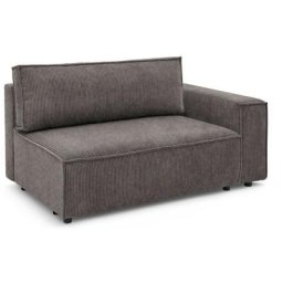 Canapé modulable Bobochic Chauffeuse 2 places avec accoudoir pour canapé modulable nihad tissu