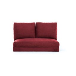 Pouf convertible 2 places Joude Velours Marron - Marron