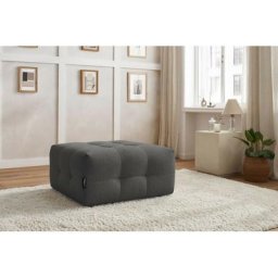 Canapé modulable BOBOCHIC - Pouf pour canapé modulable KLEBER Gris foncé - Gris foncé