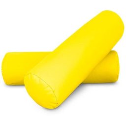 Happers - Coussin cylindrique 50x15 Jaune pack 2 unités 50x15 Jaune - Jaune
