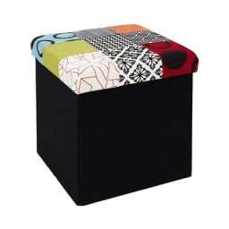 Coffre pouf pliable Patchwork Home Deco Factory